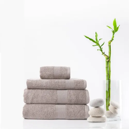 Copy of Royal Comfort 4 Piece Cotton Bamboo Towel Set 450GSM Luxurious Absorbent Plush  Champagne