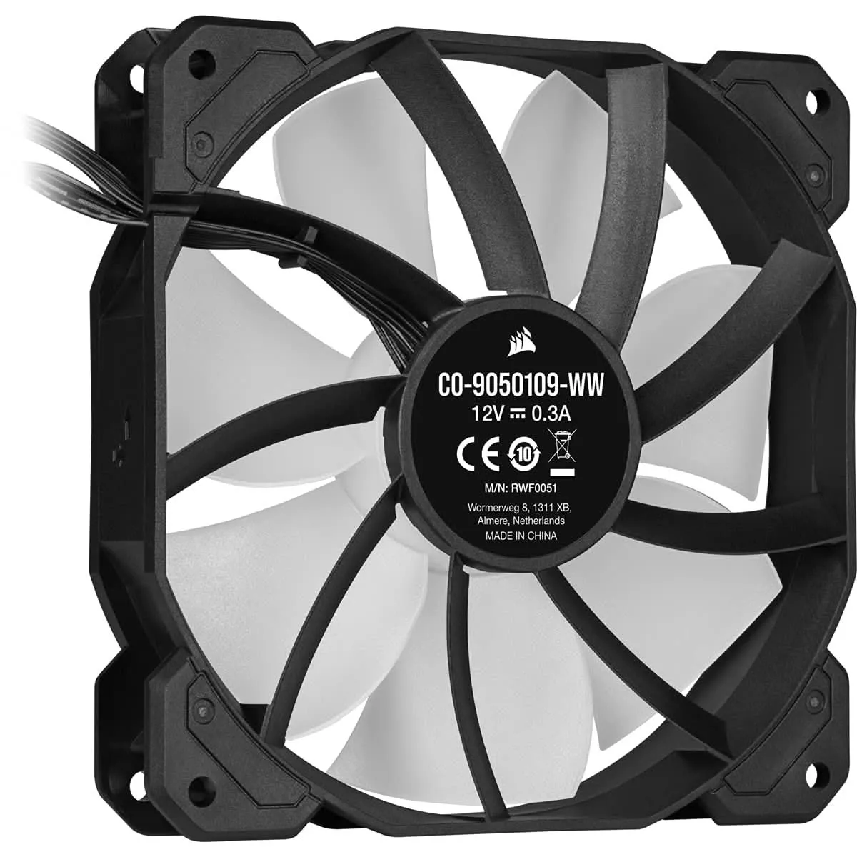 CORSAIR SP120 ELITE RGB CABINET FAN TRIPLE PACK BLACK