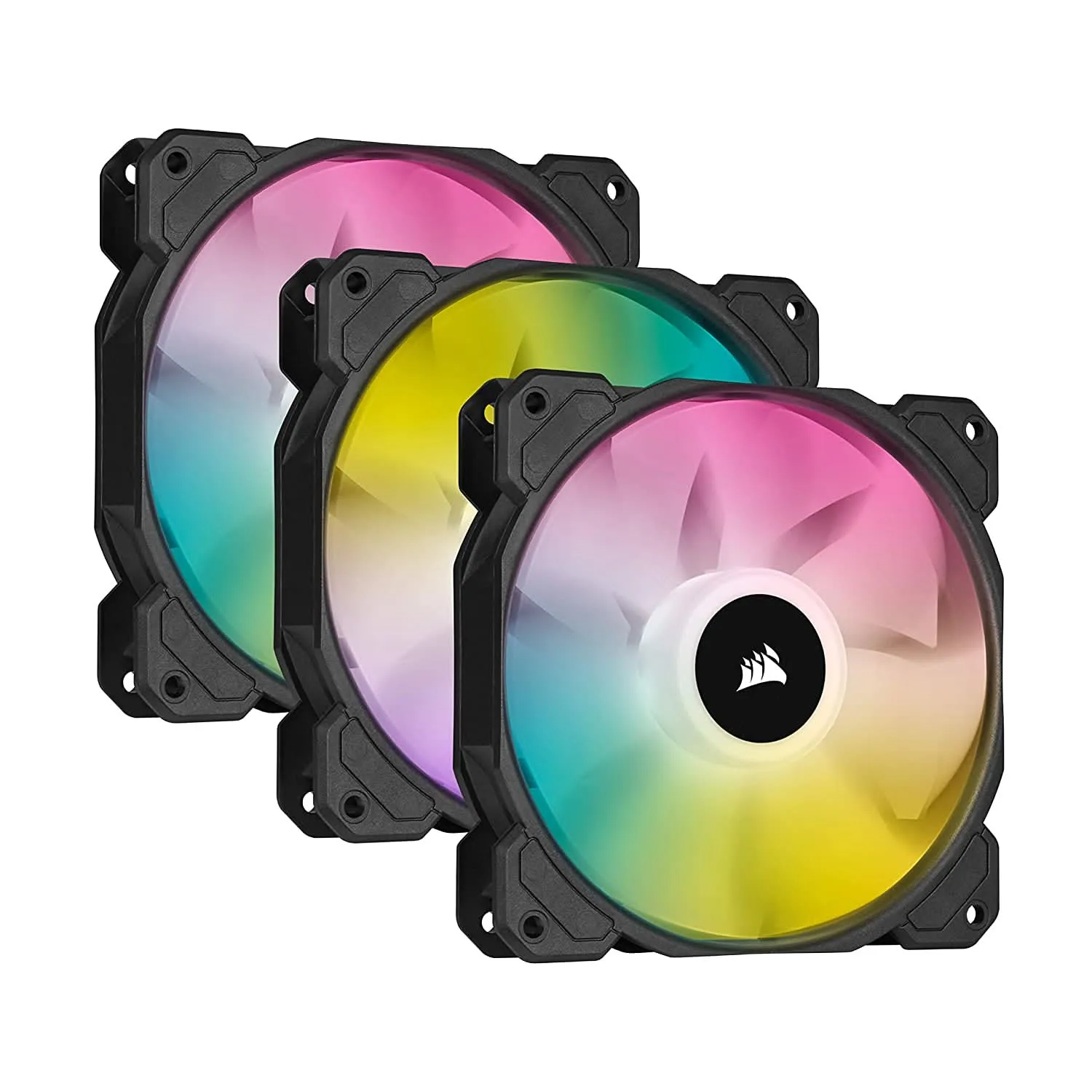 CORSAIR SP120 ELITE RGB CABINET FAN TRIPLE PACK BLACK