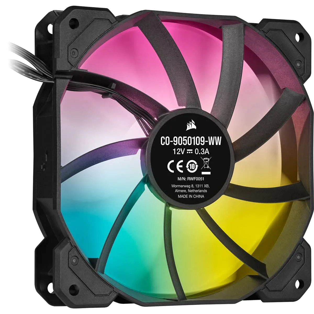 CORSAIR SP120 ELITE RGB CABINET FAN TRIPLE PACK BLACK