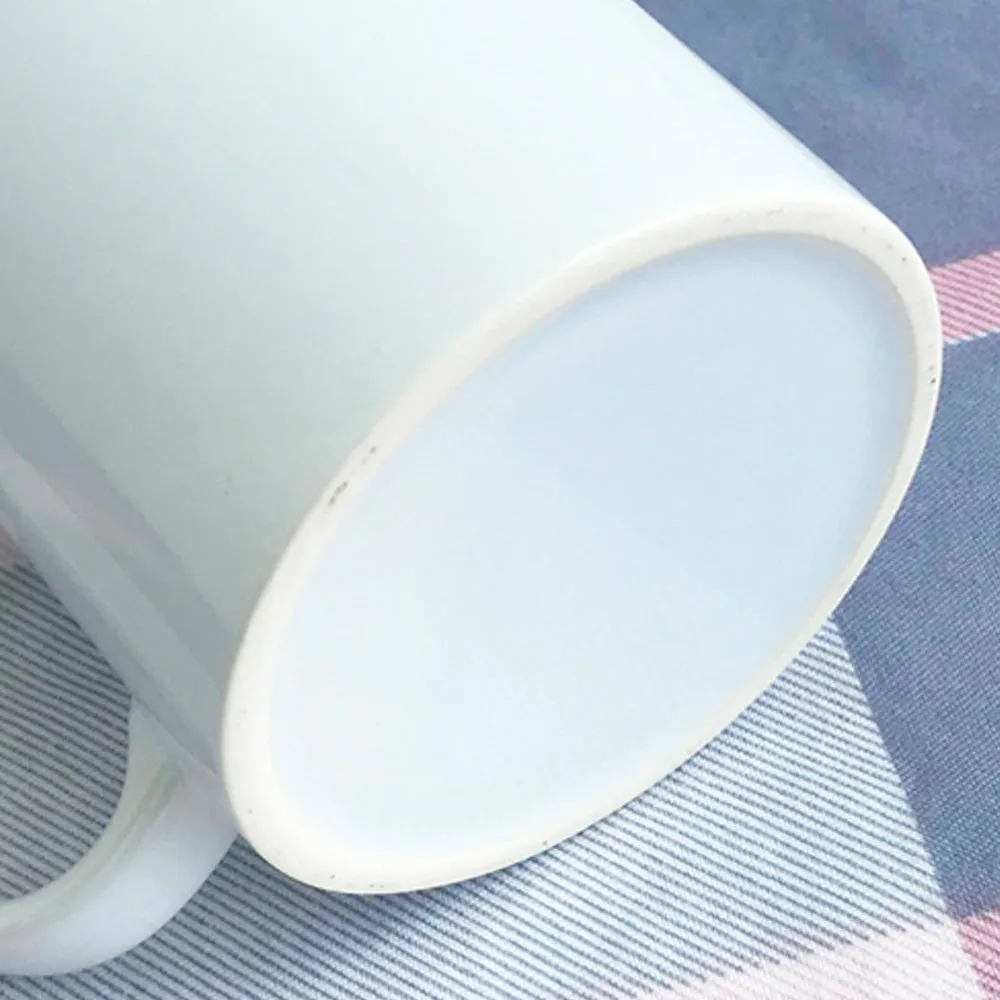 Custom Sublimation Coated White Ceramic Coffee Cups