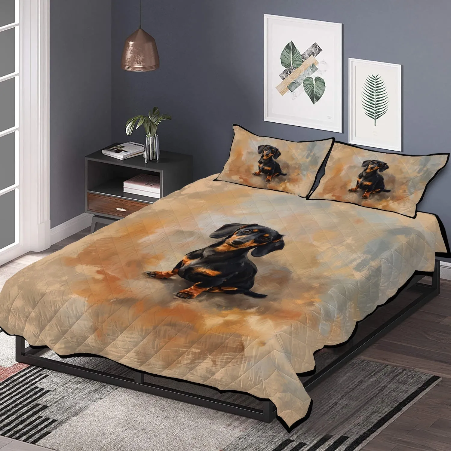 Cute Doxie Bedspread