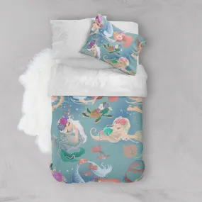 Delightful Mermaids and Turtle Friend Crib and Toddler Bedding Collection