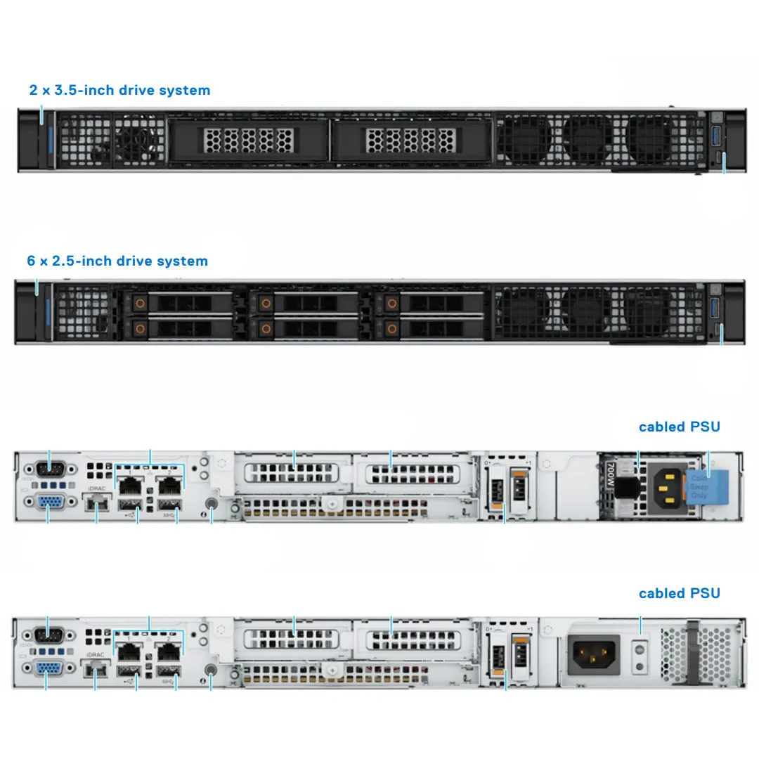 Dell PowerEdge R260 CTO Rack Server