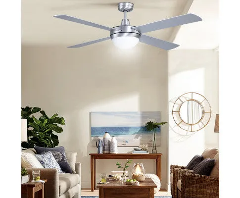 Devanti 52" Ceiling Fan with Light Silver