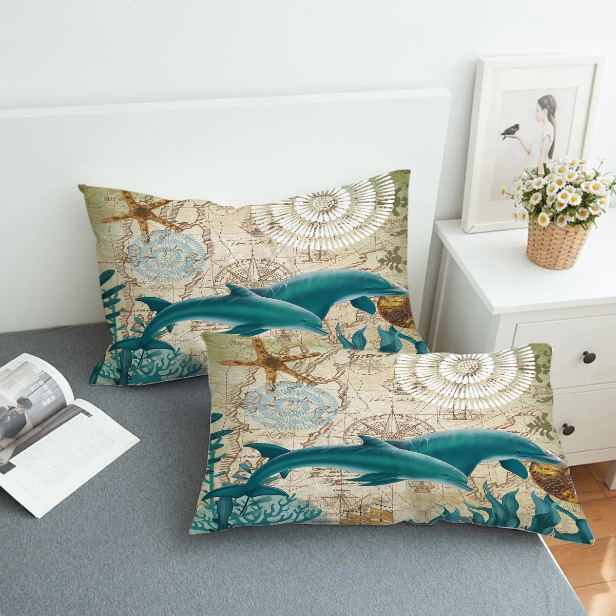 Dolphin Love Comforter Set