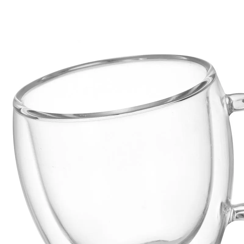 Double Wall Glass Porcelain Tea Mug