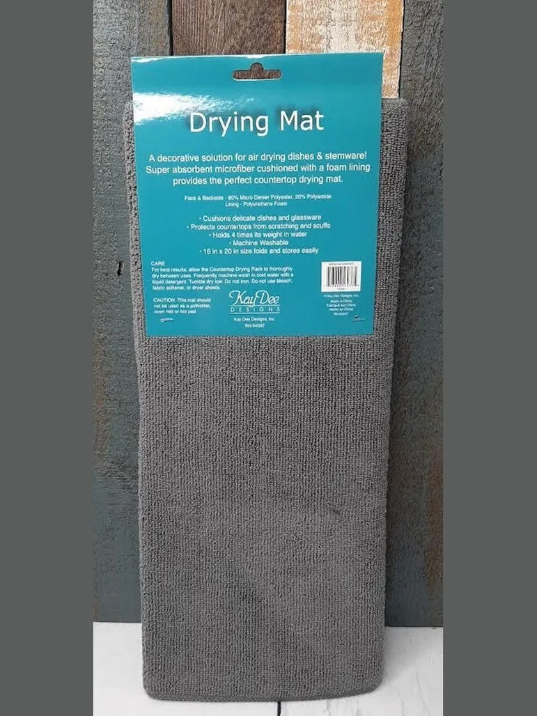 Drying Mat Micro Fiber Counter Top  r6938    Dark Grey