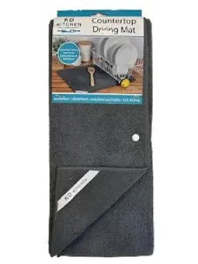 Drying Mat Micro Fiber Counter Top  r6938    Dark Grey