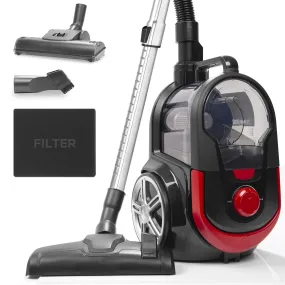 Duronic Bagless Cylinder Vacuum Cleaner VC7020 | Cyclonic Pet Carpet and Hard Floor Cleaner | 700W | Washable HEPA Filter | Extendable Hose | Turbo Brush & 2-in-1 Tool Included [Energy Class A ]