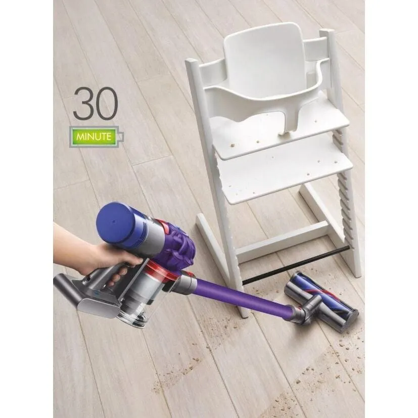 Dyson V7 Animal Cordless Bagless Vacuum Cleaner Up to 30 minutes - Nickel Purple