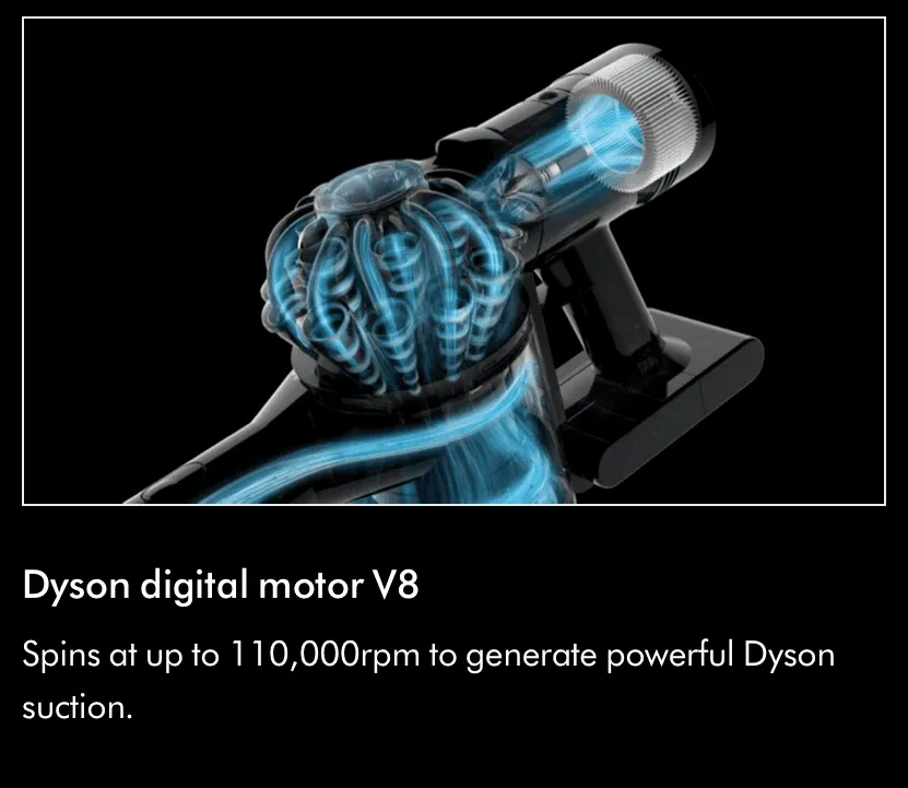 Dyson V8 Animal Vacuum Cleaner Factory Refurbished | 1 Year Warranty