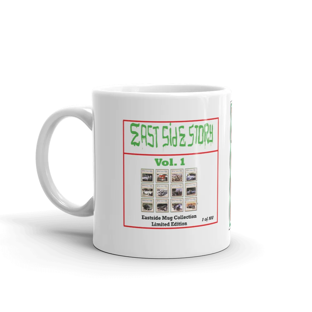 Eastside Story Mug Vol. 1 Coffee Mug 11oz. on white mug