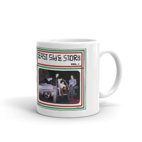 Eastside Story Mug Vol. 1 Coffee Mug 11oz. on white mug