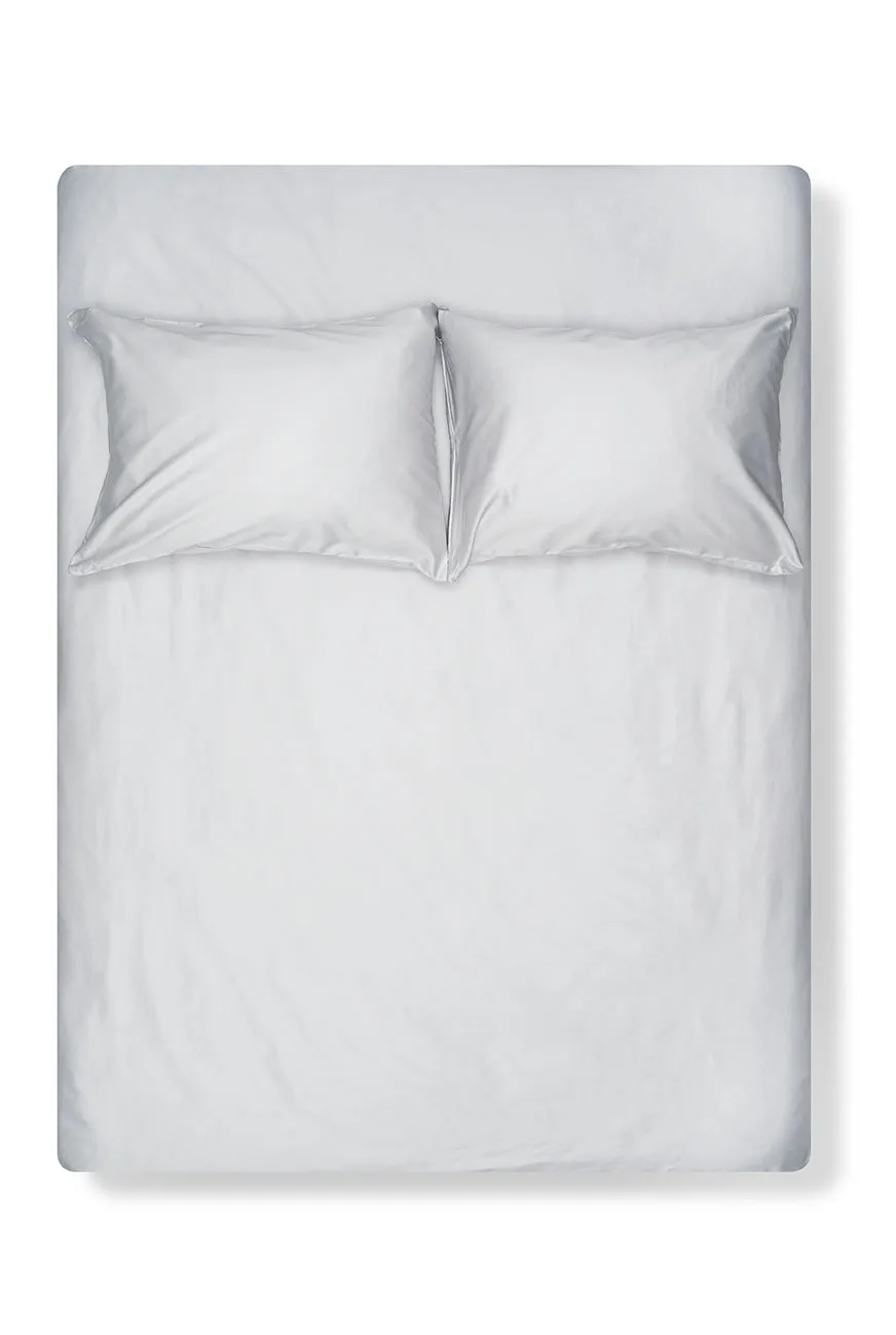 Egyptian Cotton Sateen Bedding in Light Grey Color