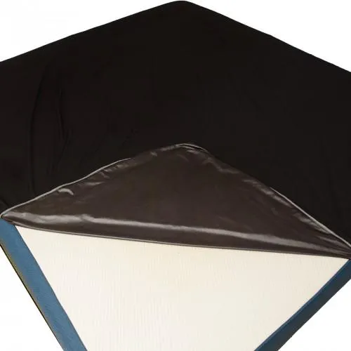 Eroticgel Black Waterproof Fitted Sheet - Queen