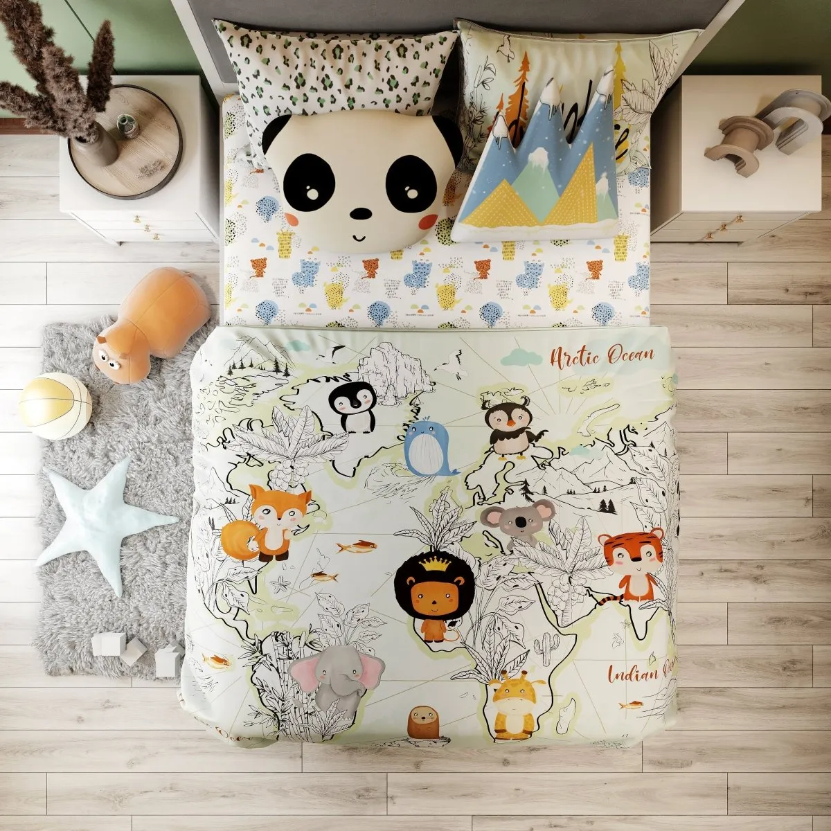 Fancy Fluff Kids Double Comforter- Animal Planet