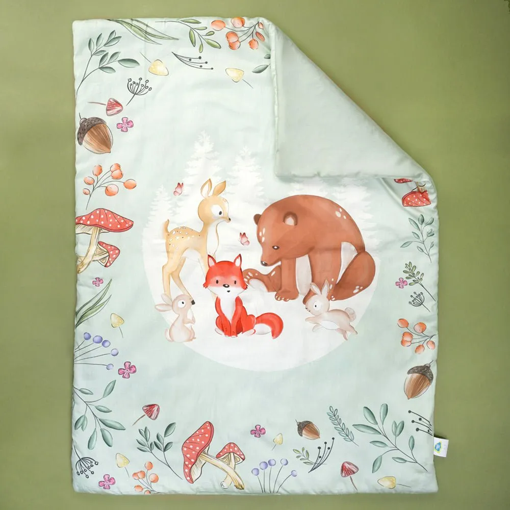 Fancy Fluff Organic Baby Comforter - Woodland