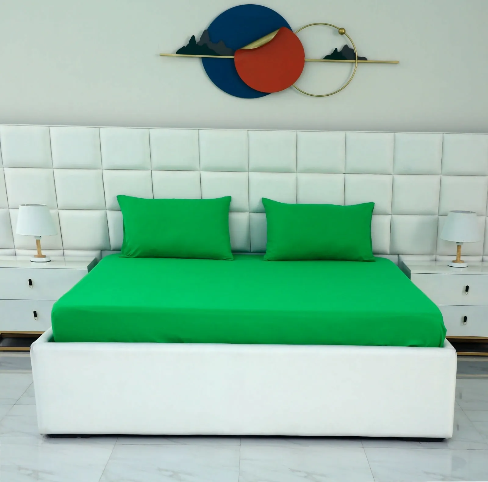 Fitted Bed Sheet-Green