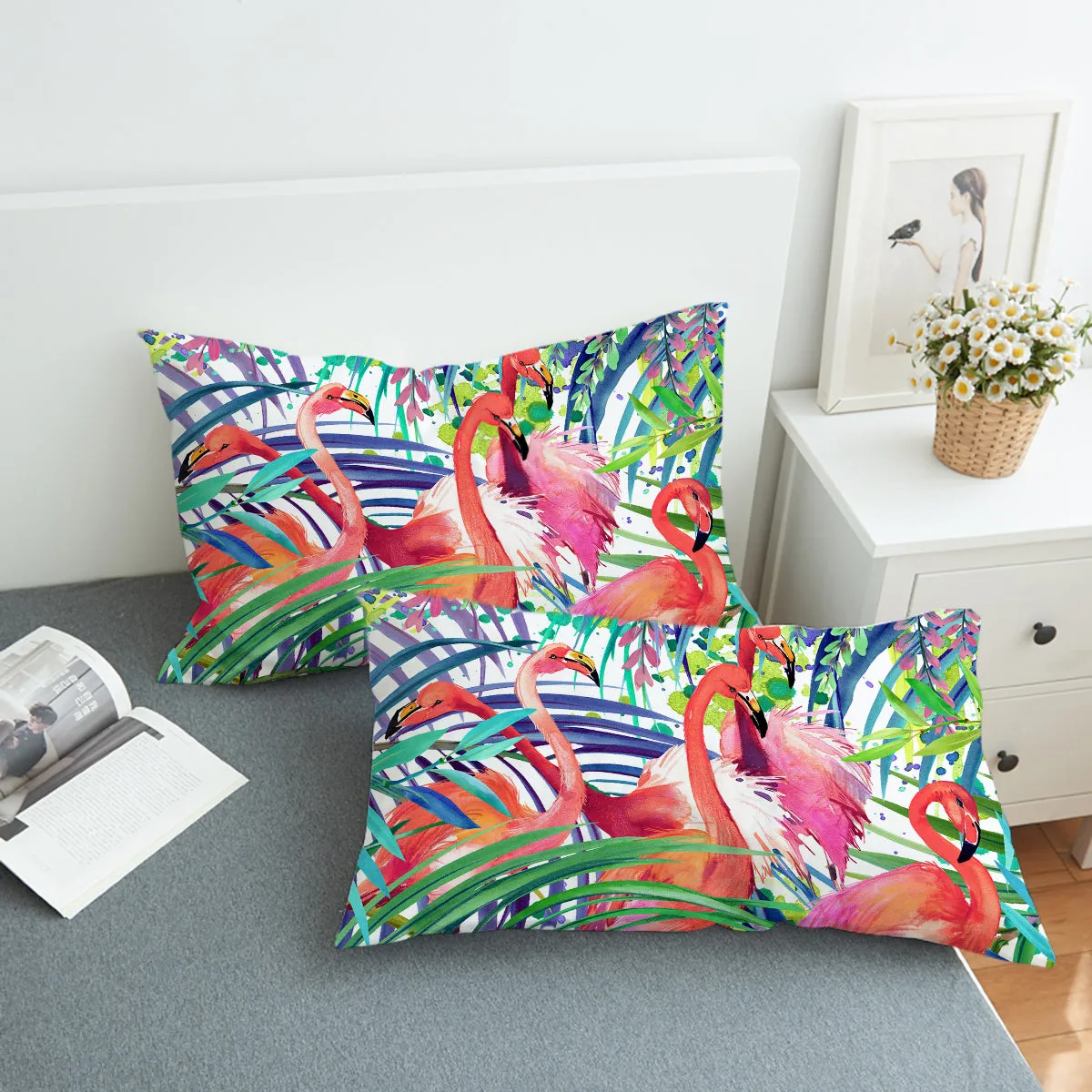 Flamingo Passion Duvet Cover Set