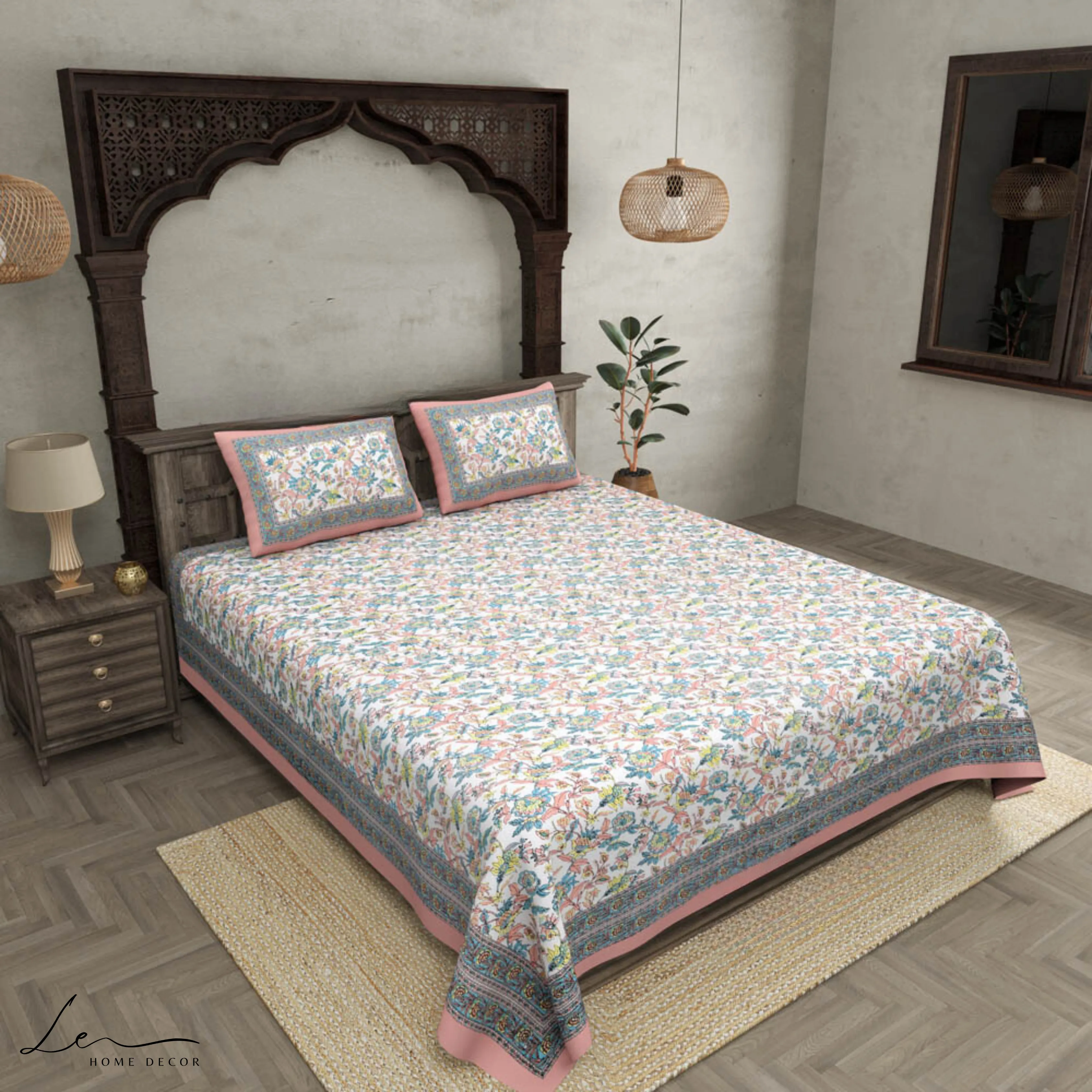 Flowers Double Bedsheet