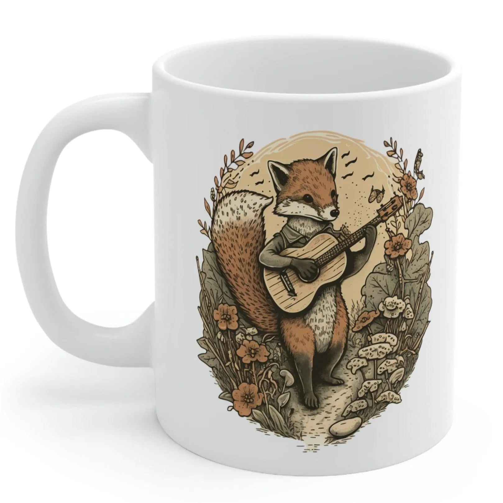 Fox Playing Guitar Coffee Mug