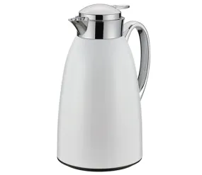 Frieling "Venezia" Insulated Server, glass liner, White, 34 fl. oz.