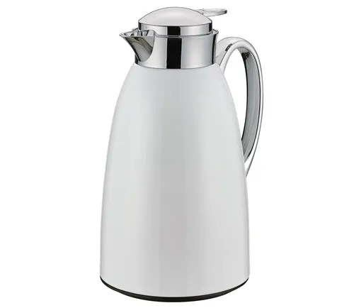 Frieling "Venezia" Insulated Server, glass liner, White, 34 fl. oz.