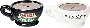 Friends Black and White Central Perk Ceramic Salt and Pepper