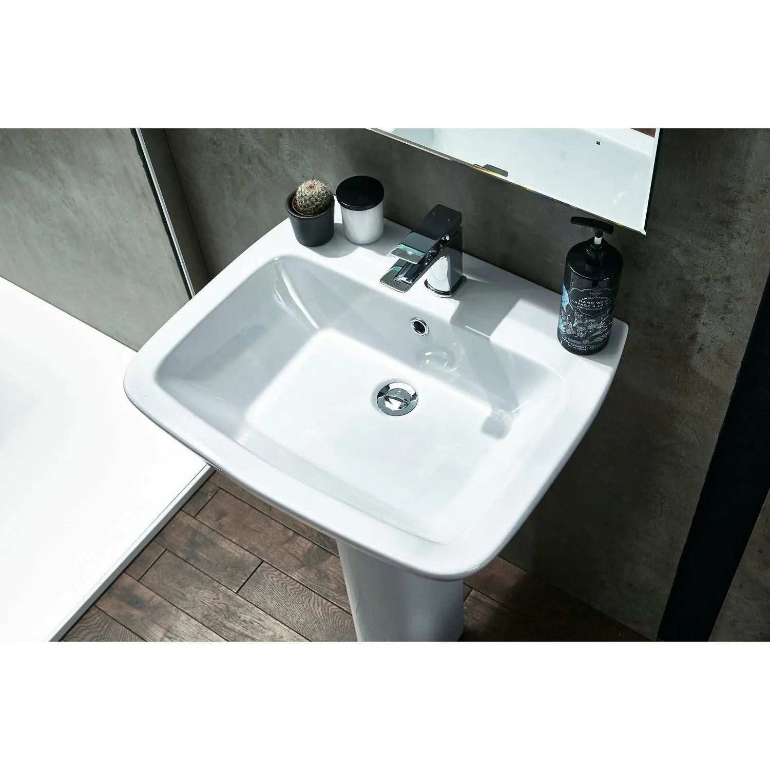 Frontline White Piccolo 570mm Full Pedestal Basin