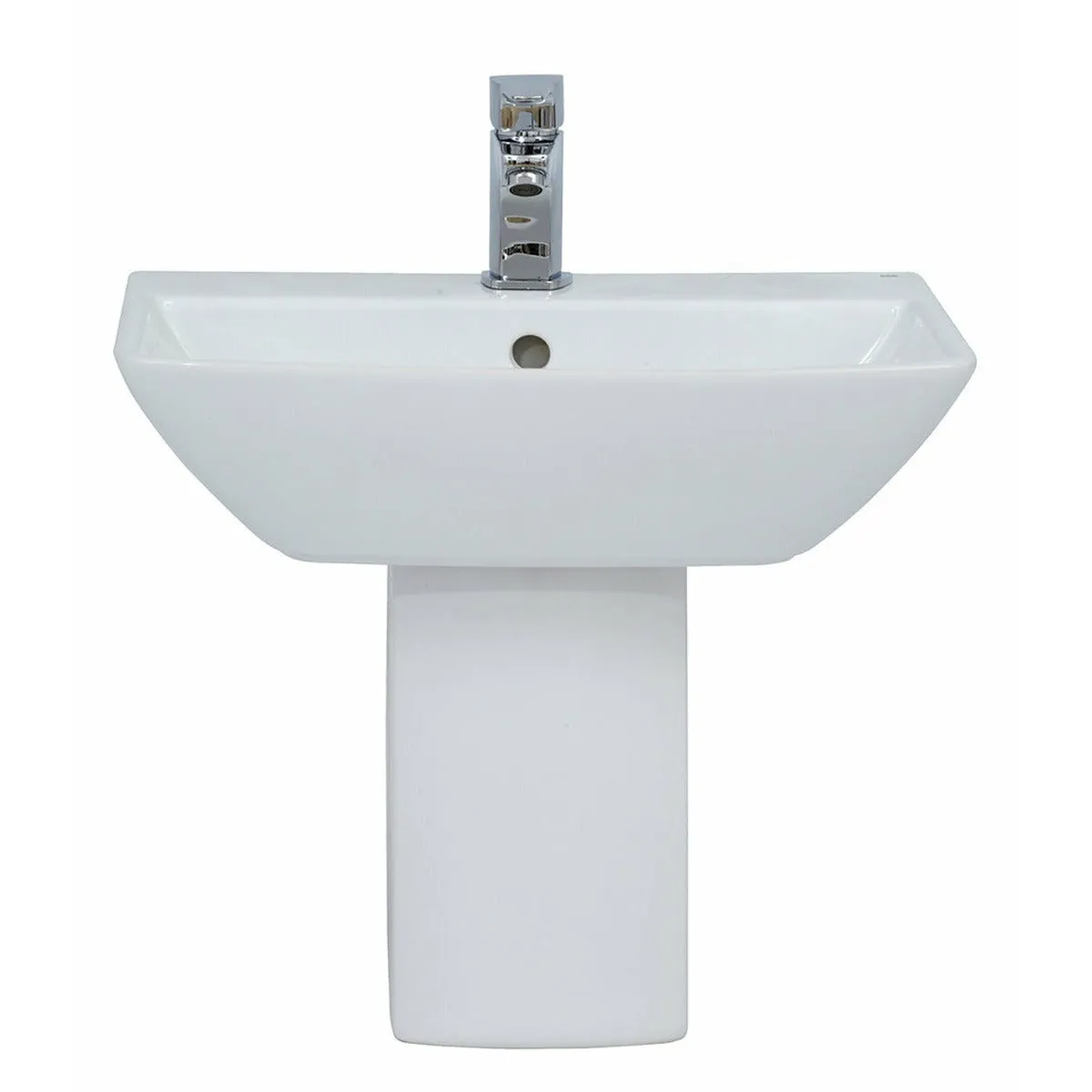 Frontline White Summit 500mm Semi-Pedestal Basin