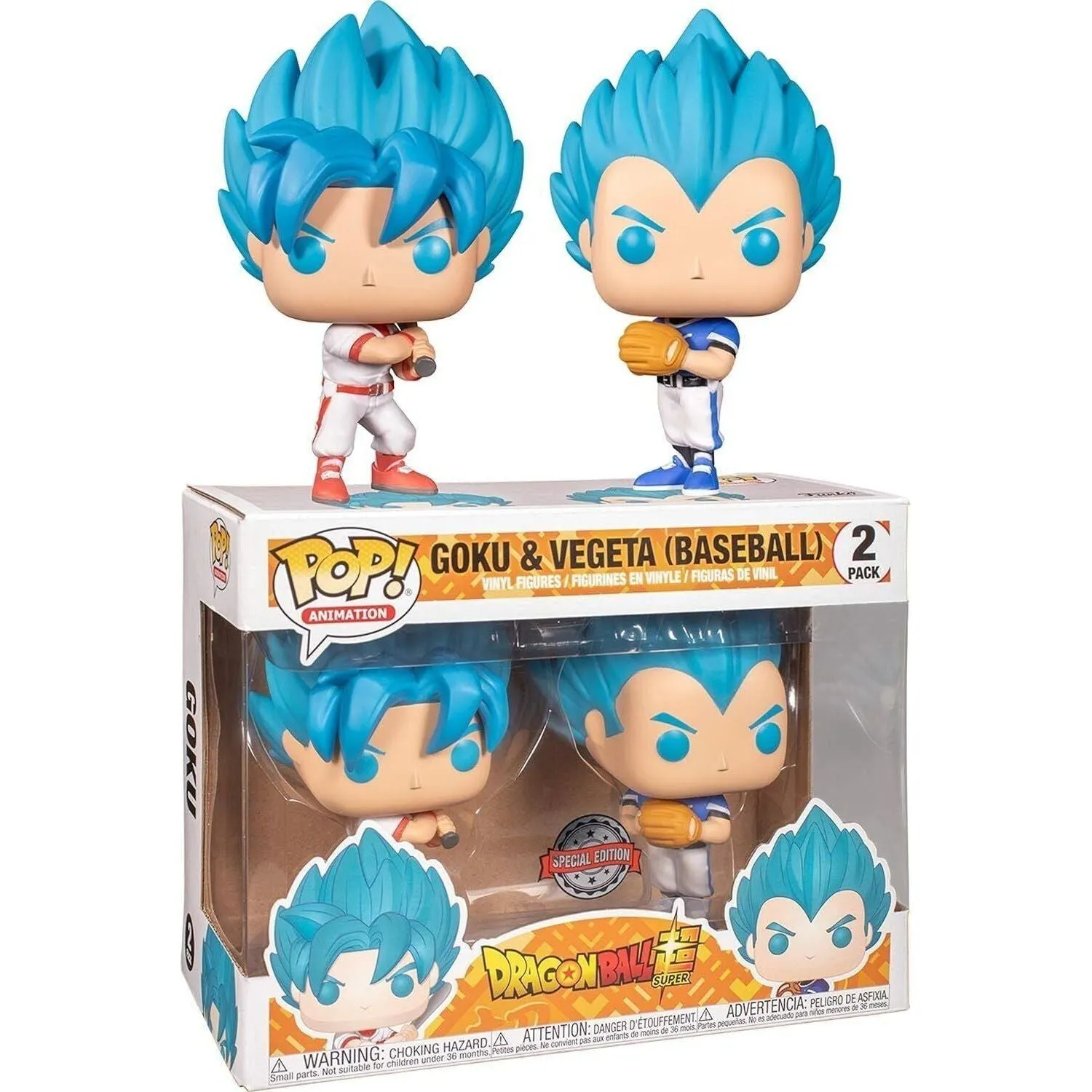 Funko POP! Dragonball Z Goku & Vegeta (BASEBALL) (SPECIAL EDITION)