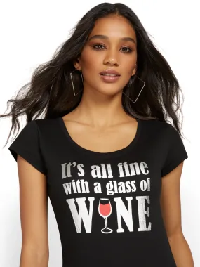 Glass Of Wine Graphic Tee