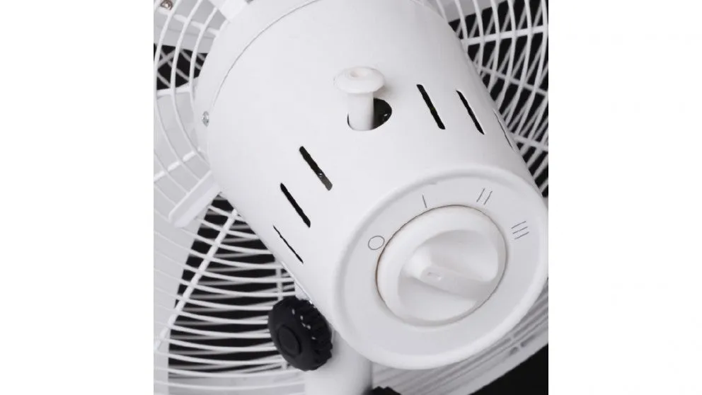 Goldair 30cm Drum Desk Fan - Matte Black / Matte White