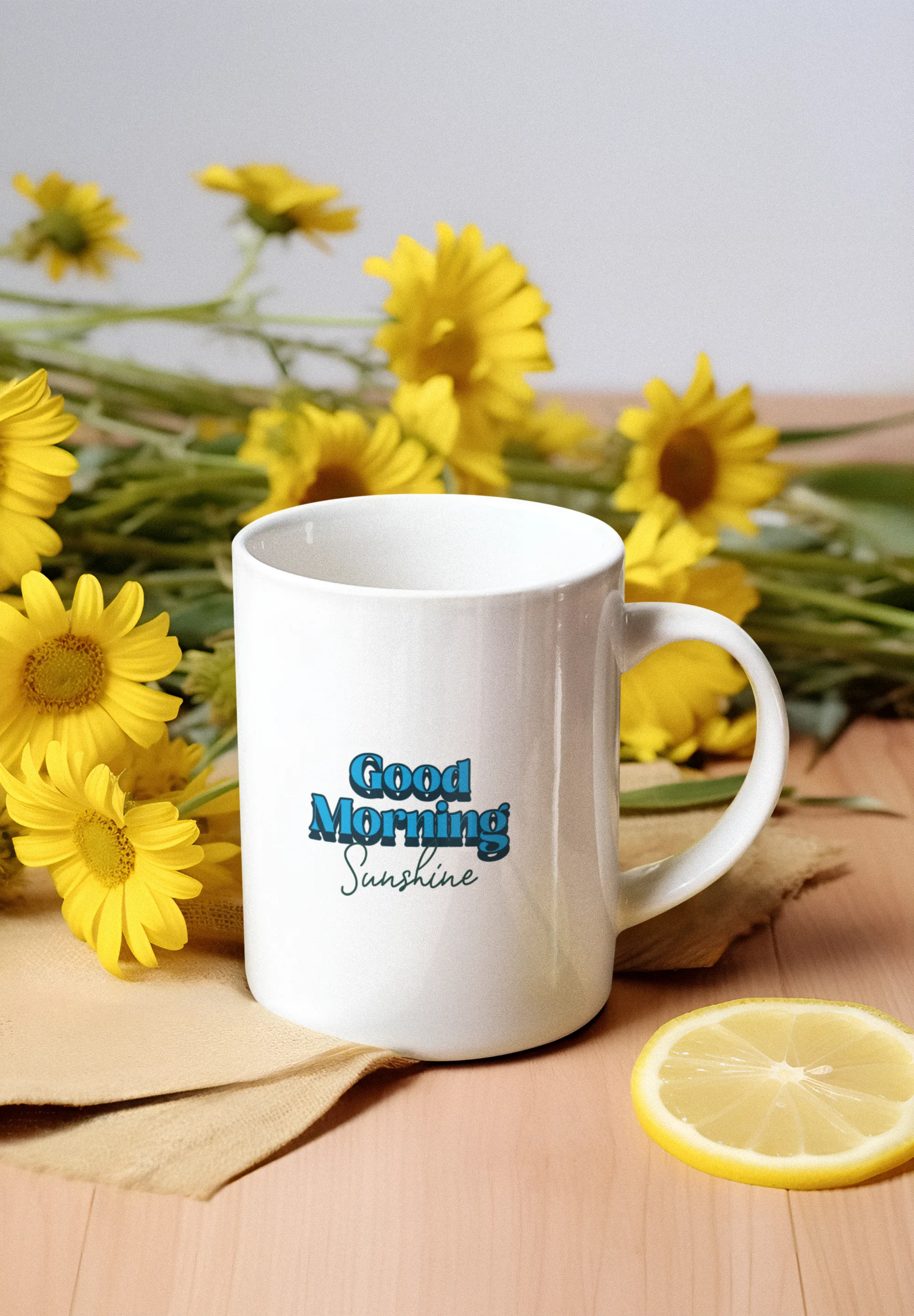 Good morning sunshine printed White Coffee Mug