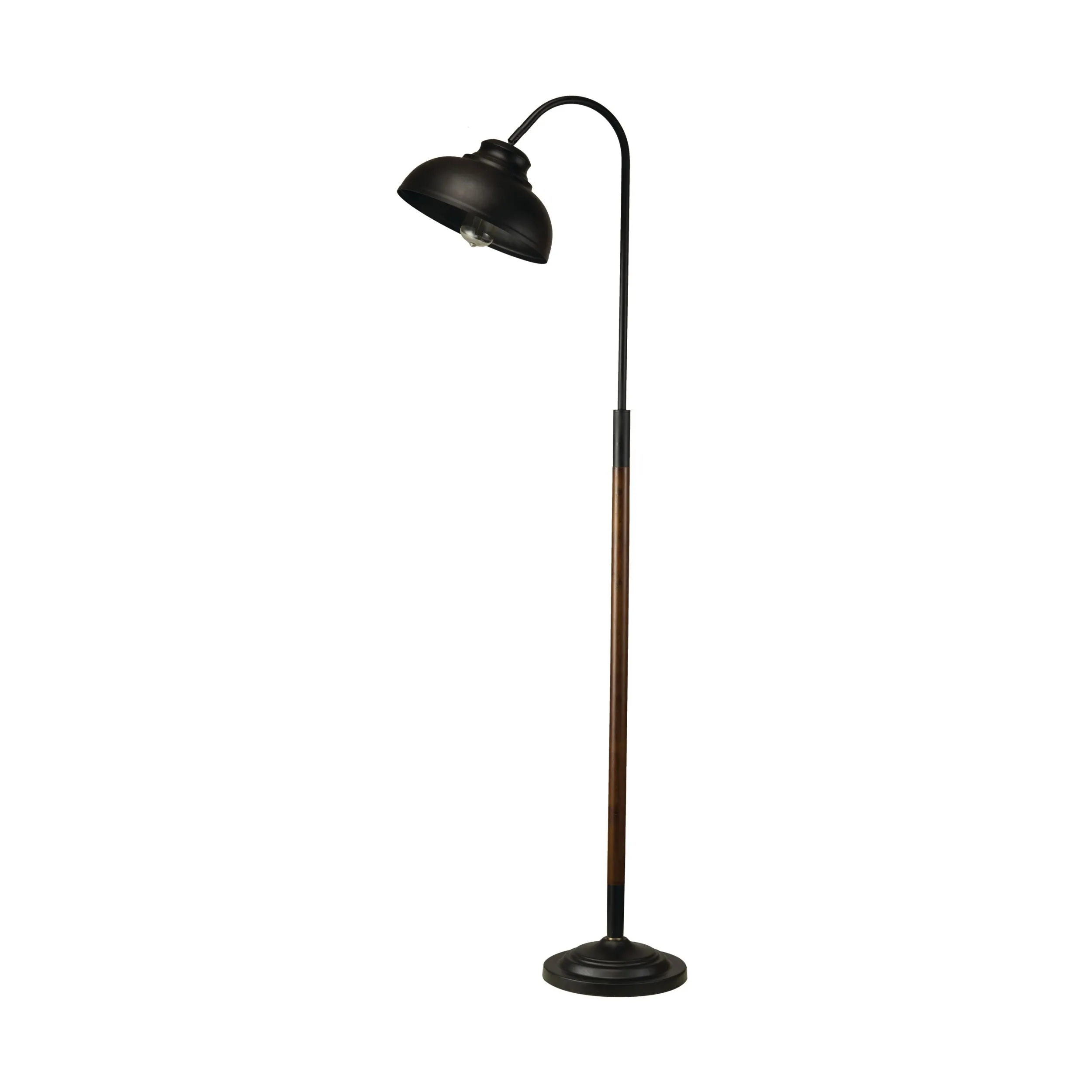 Greenwich Heritage Metal/Wood Floor Lamp 162cm