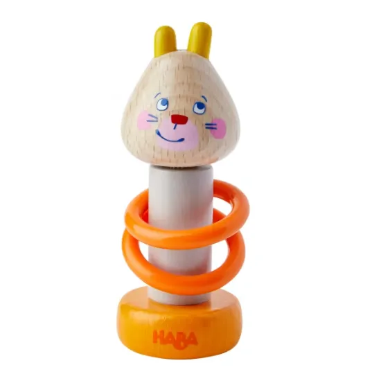 HABA Bunny rattle Clickety-Clack