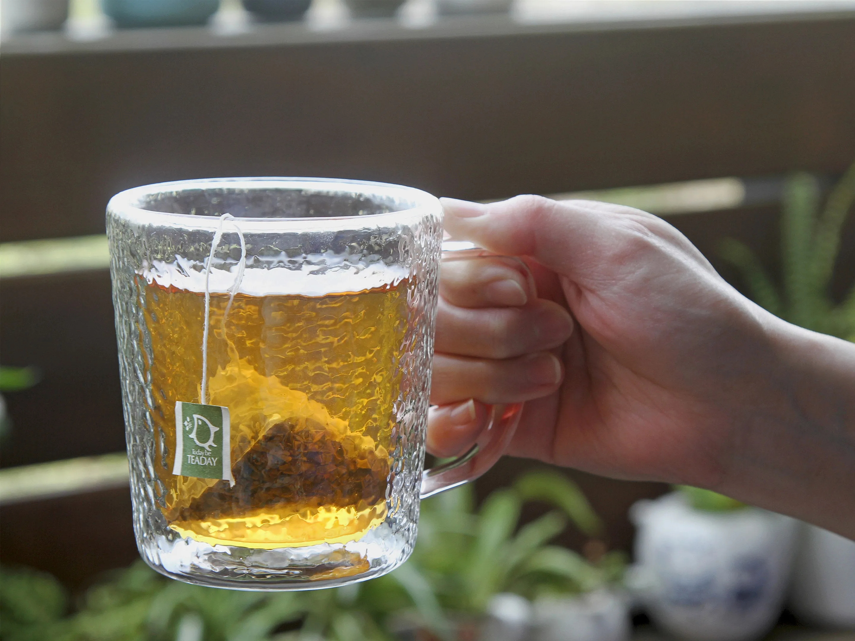 Hammer Impression Double Wall Glass Mug (400ml)