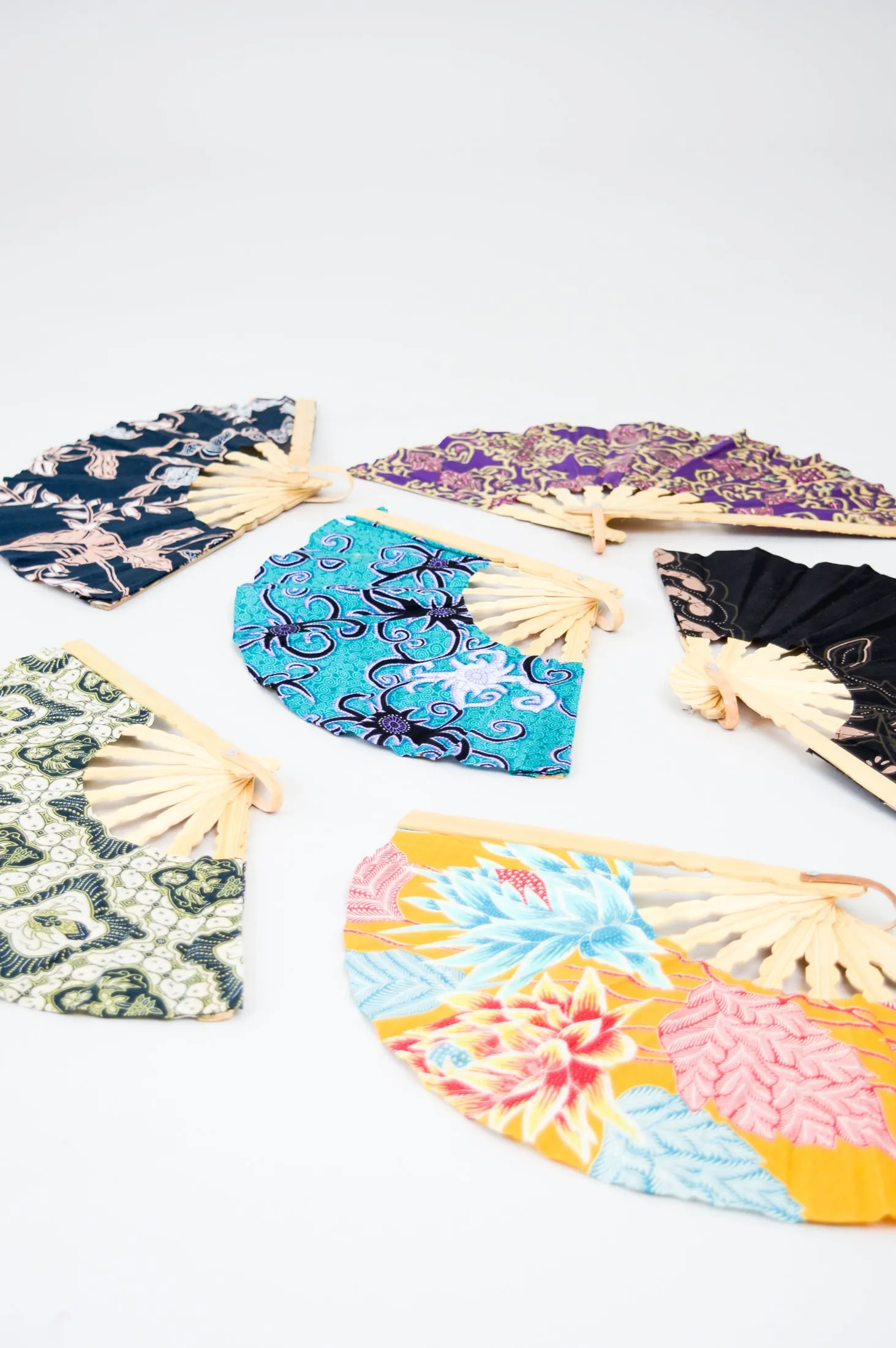 Handmade Fans, Assorted Colors