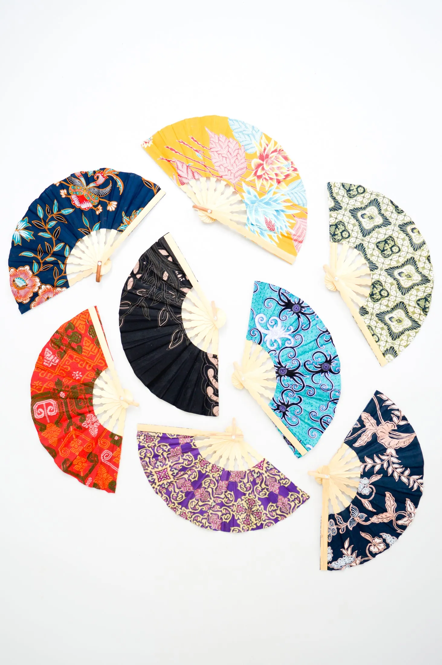 Handmade Fans, Assorted Colors