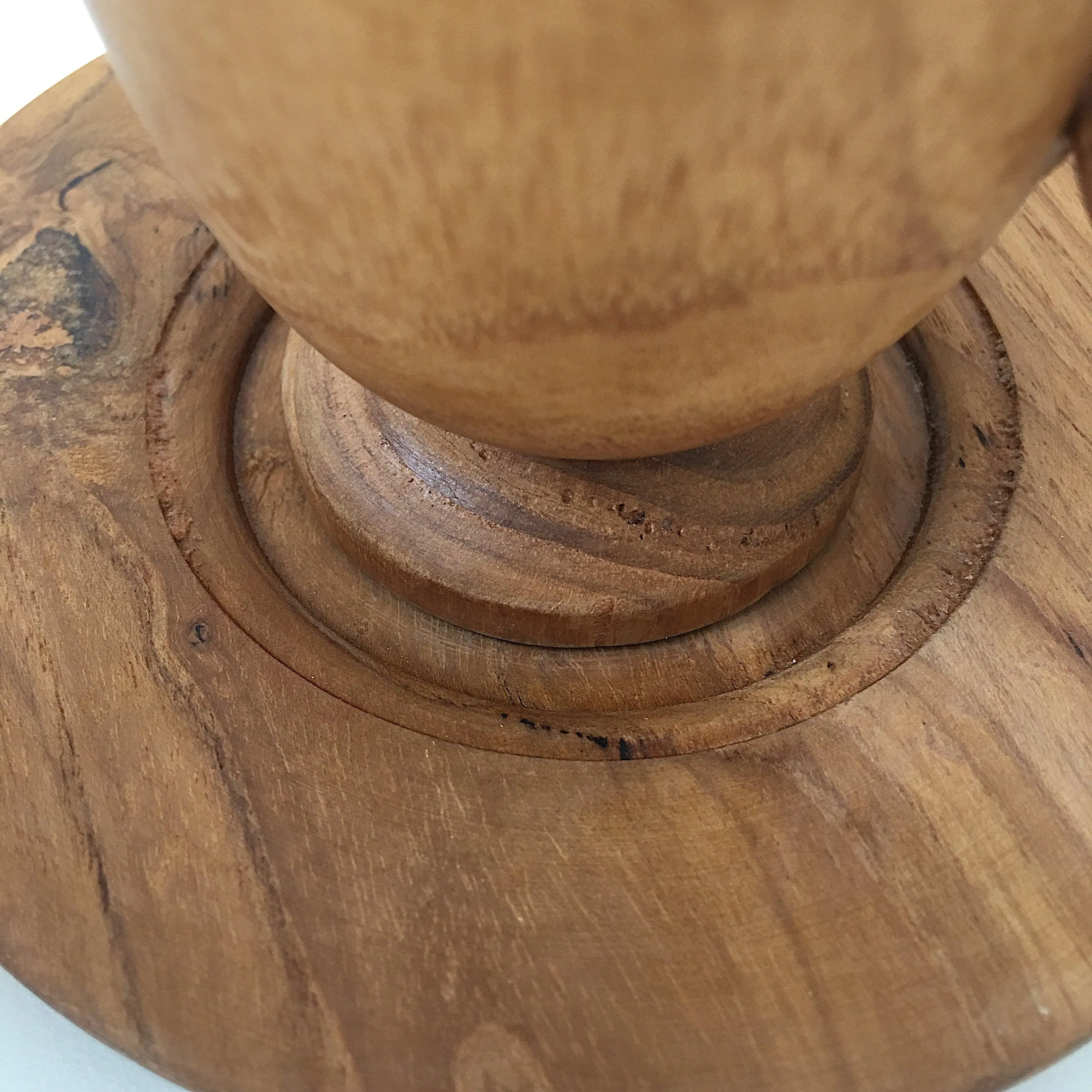 Handmade High-legged Teak Coffee Cup