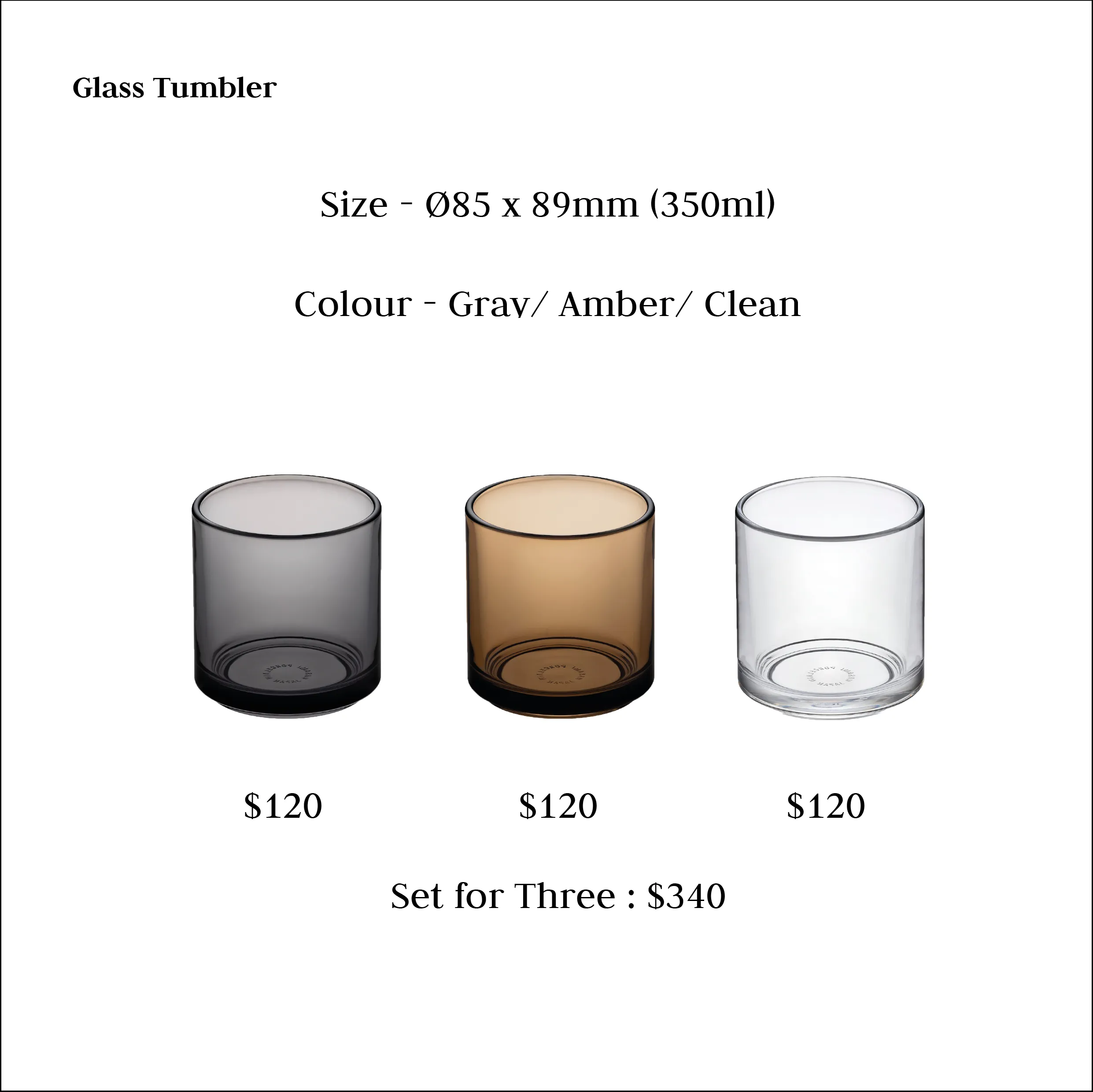 Hasami Porcelain Glass Tumbler