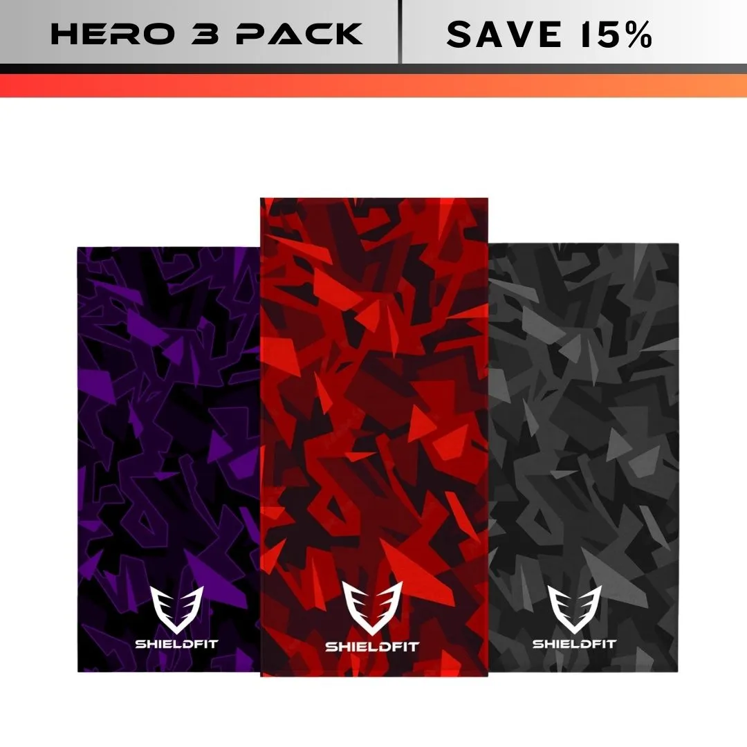 Hero 3 Antibacterial Gym Towel Pack