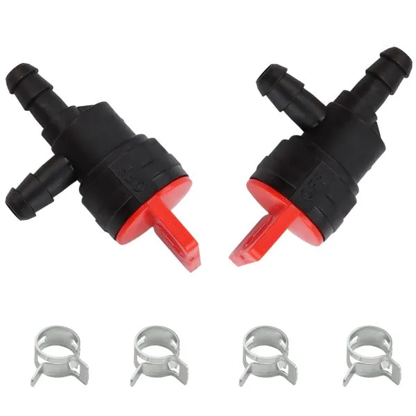 Hipa (Pack of 2) 1/4 inch 90 Degree Fuel Shut Off Valve for Tecumseh 35857 BS 698181 494539 697944 Engine