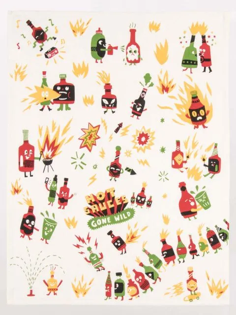 Hot Sauces Dish Towel