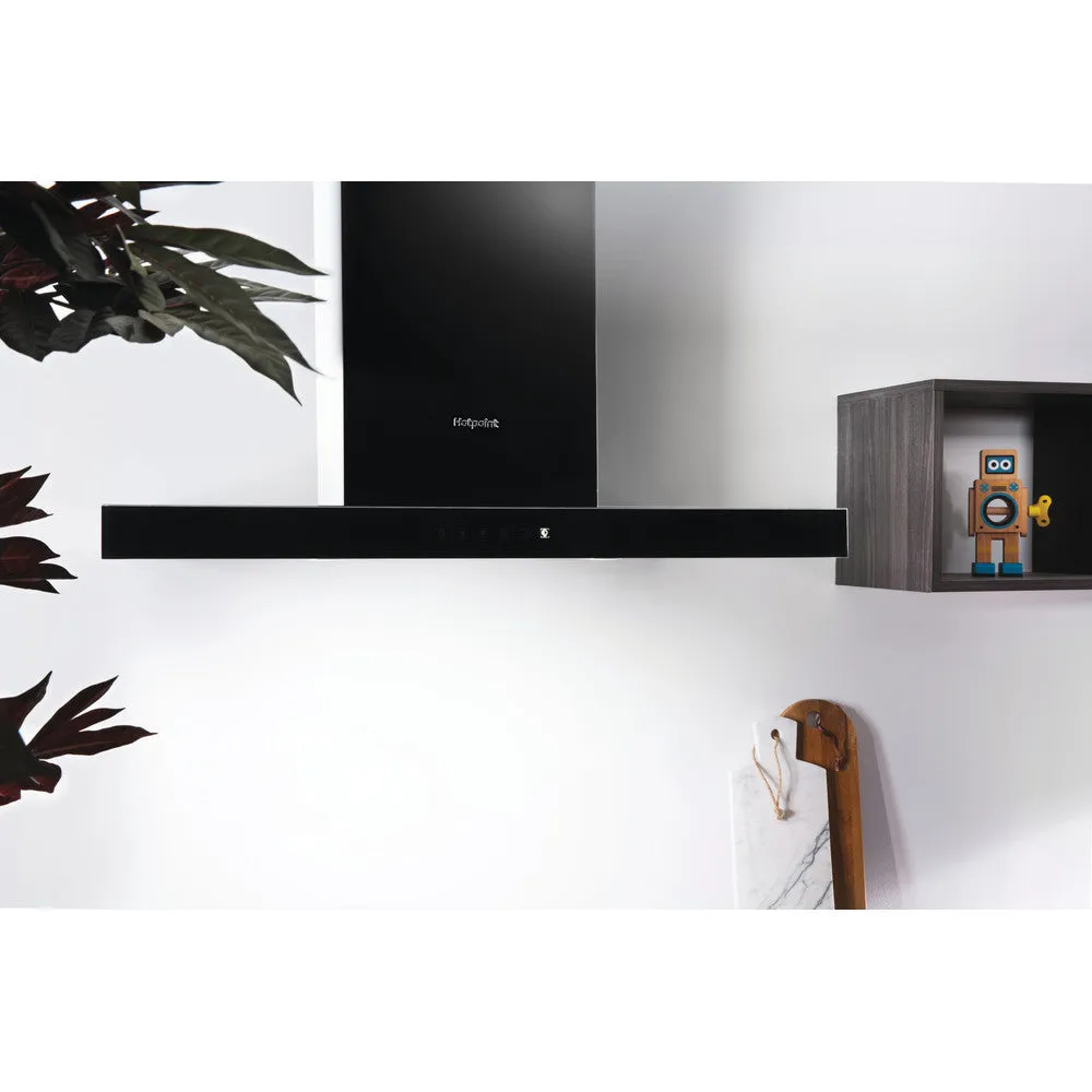 Hotpoint PHBS98CLTDK1 90cm cooker Hood Black