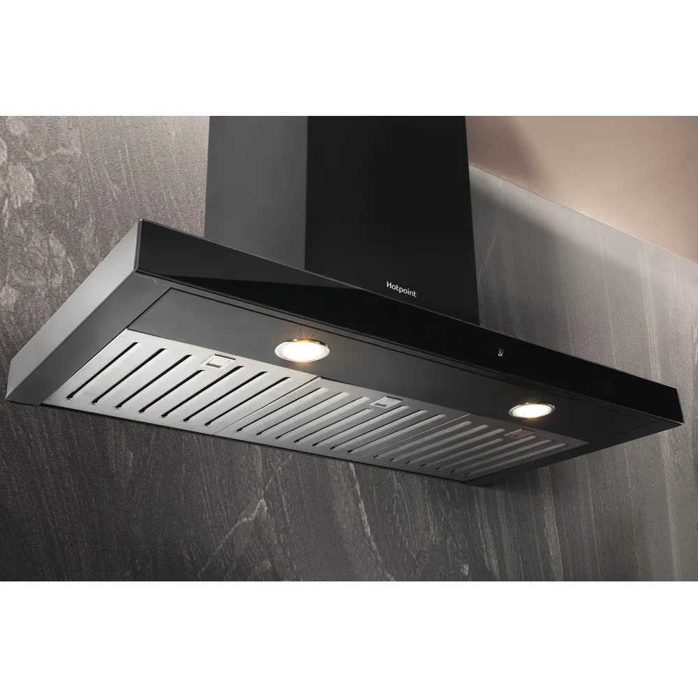 Hotpoint PHBS98CLTDK1 90cm cooker Hood Black