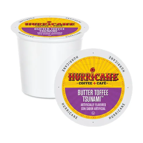 Hurricane Coffee Butter Toffee Tsunami Single Serve Coffee 24 Pack