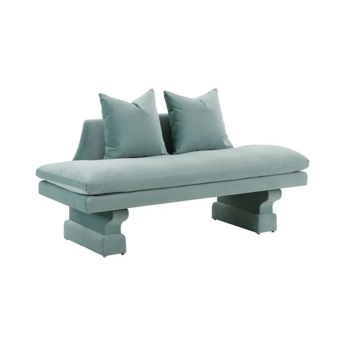 Hyde Velvet Pedestal Sofa