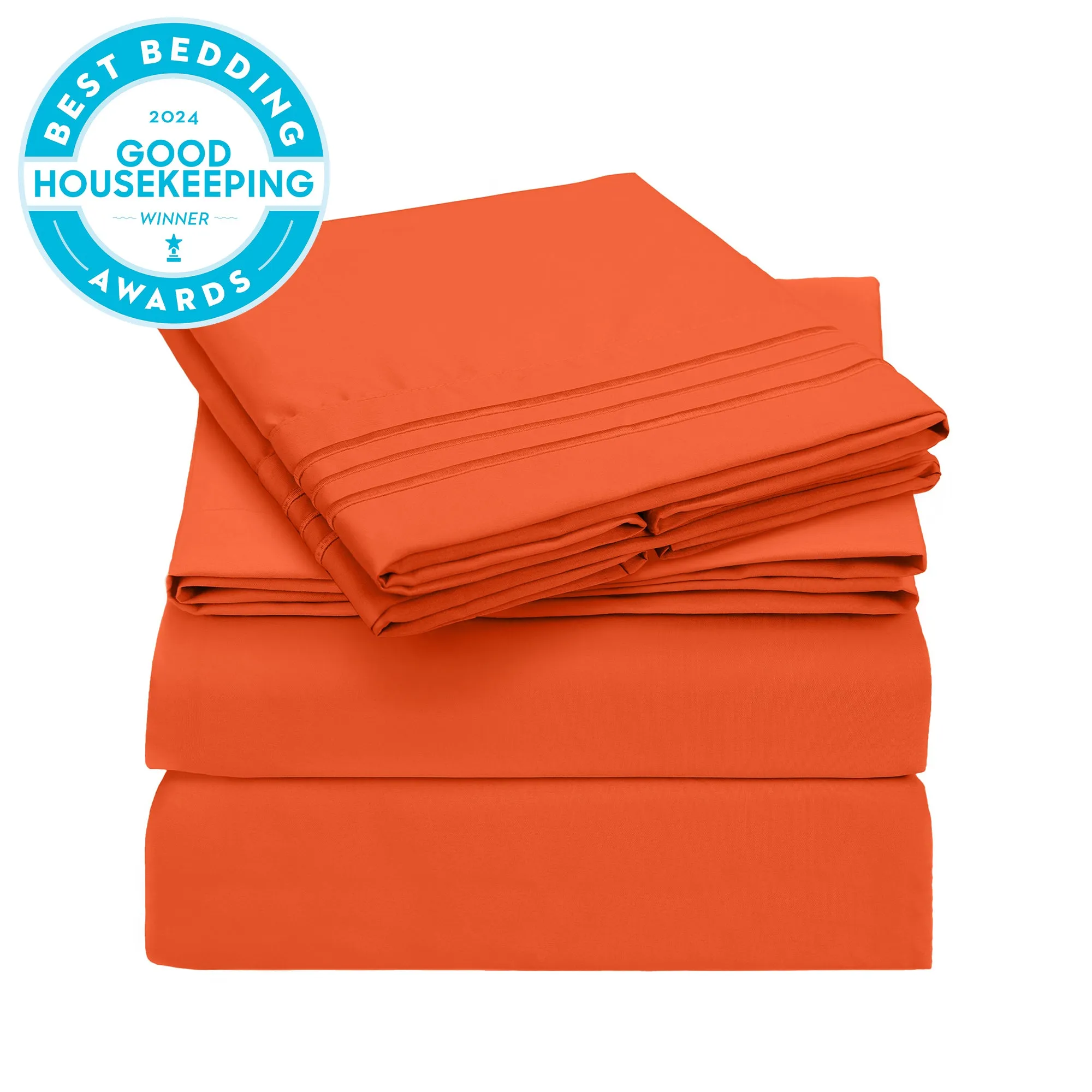 Iconic 4-Piece Microfiber Sheet Set (Autumn Harvest)